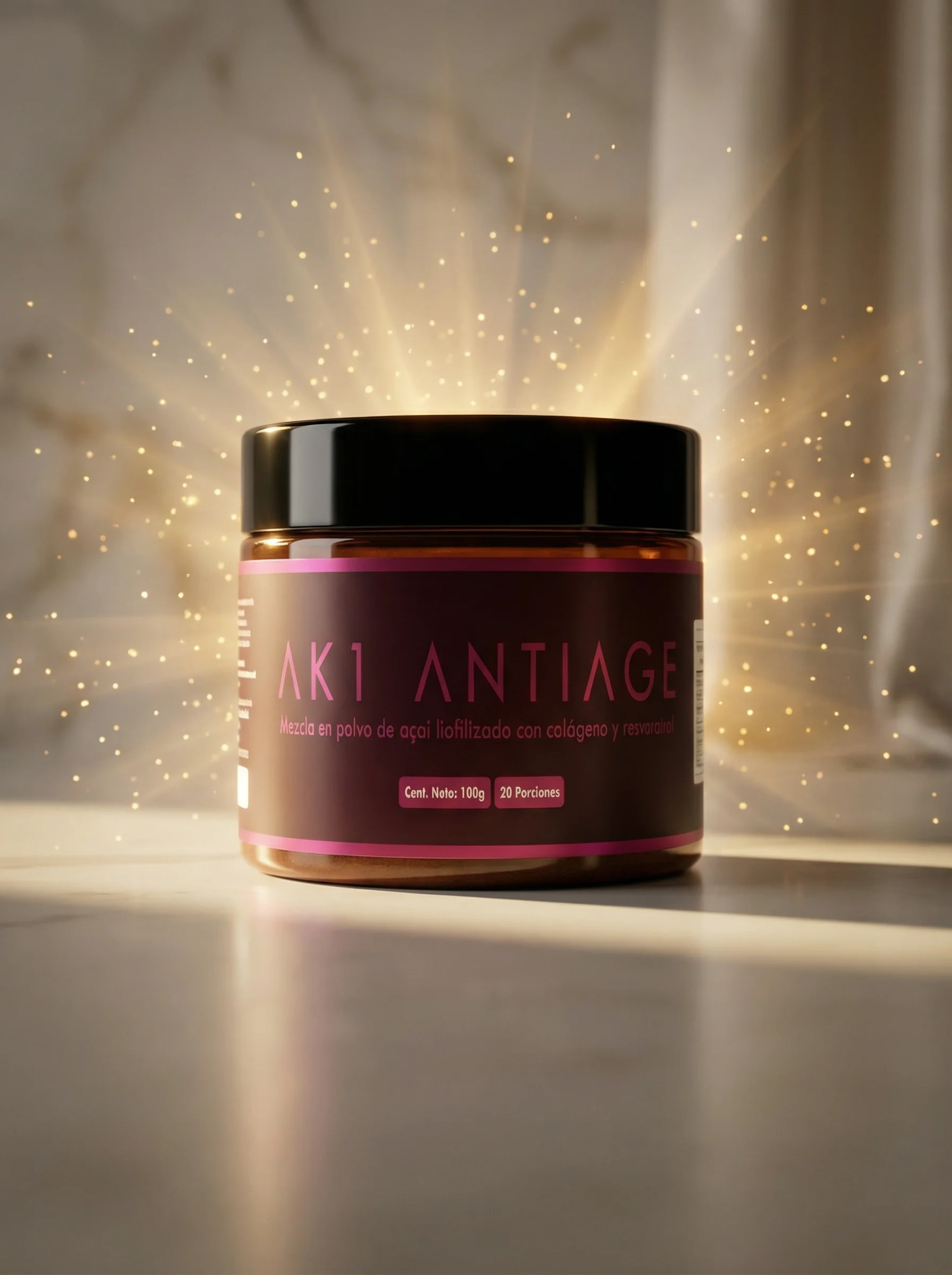 AK1 ANTIAGE destellos dorados lujo